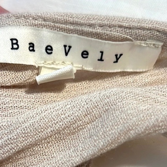 Baeverly,Gorgeous Lined,Cream,TwirlAble Dress,Faux Embellis’d Drawstring,Size M - Picture 5 of 9